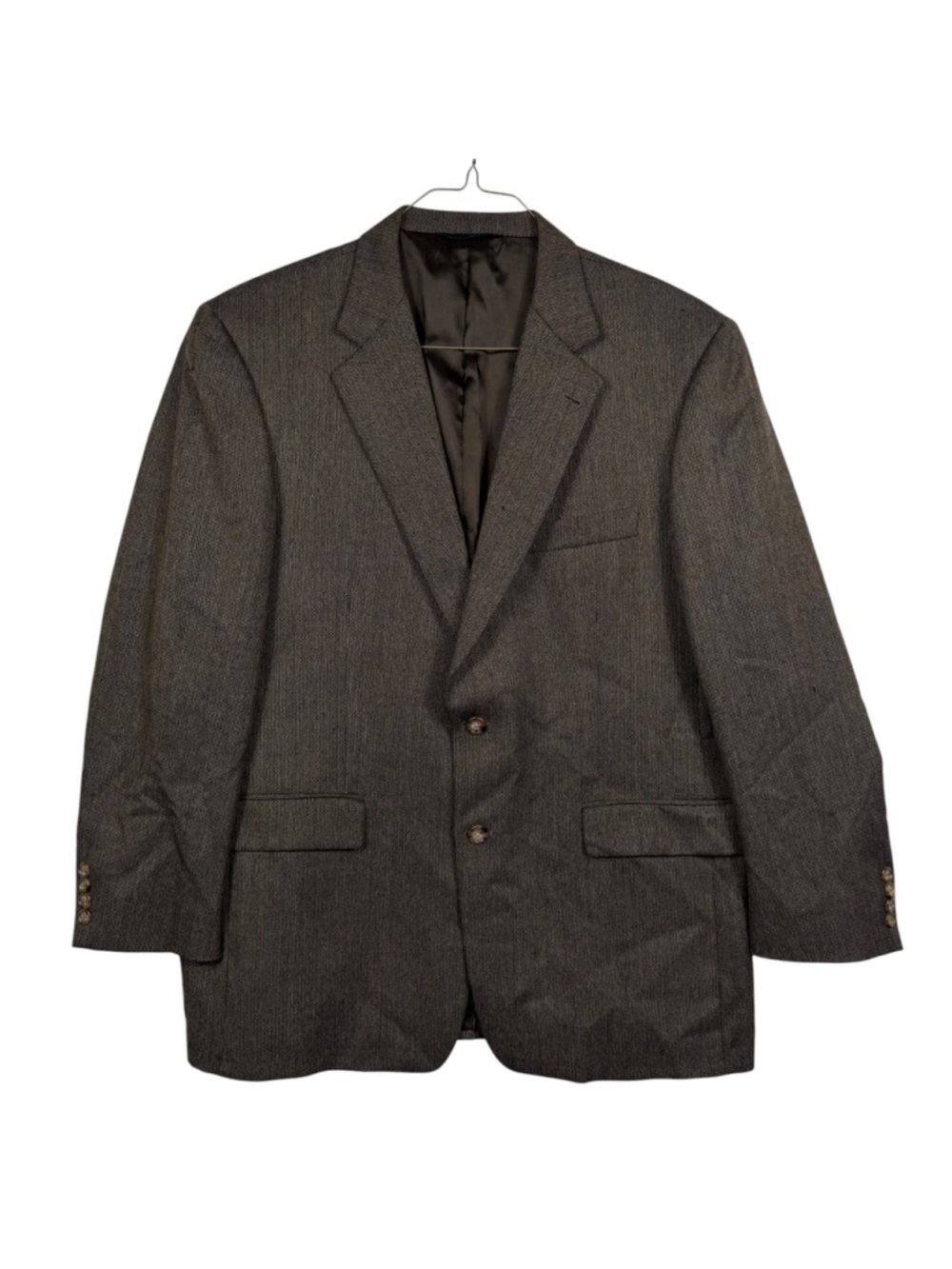 Norton Ditto Burberry Wool Blazer Brown Single Breasted Notch Lapel Mens 44R